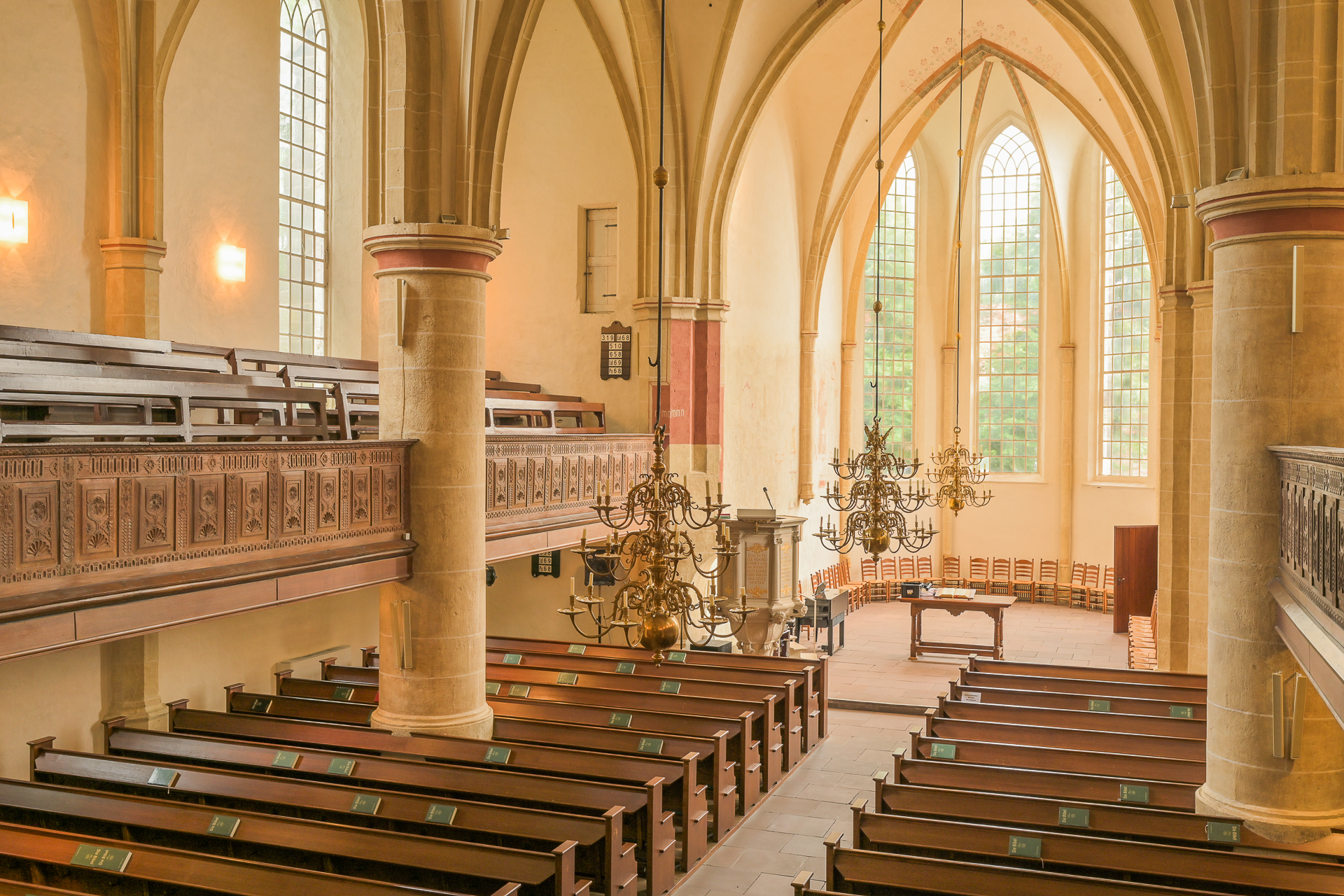 Innenraum der Alten Kirche am Markt in Nordhorn